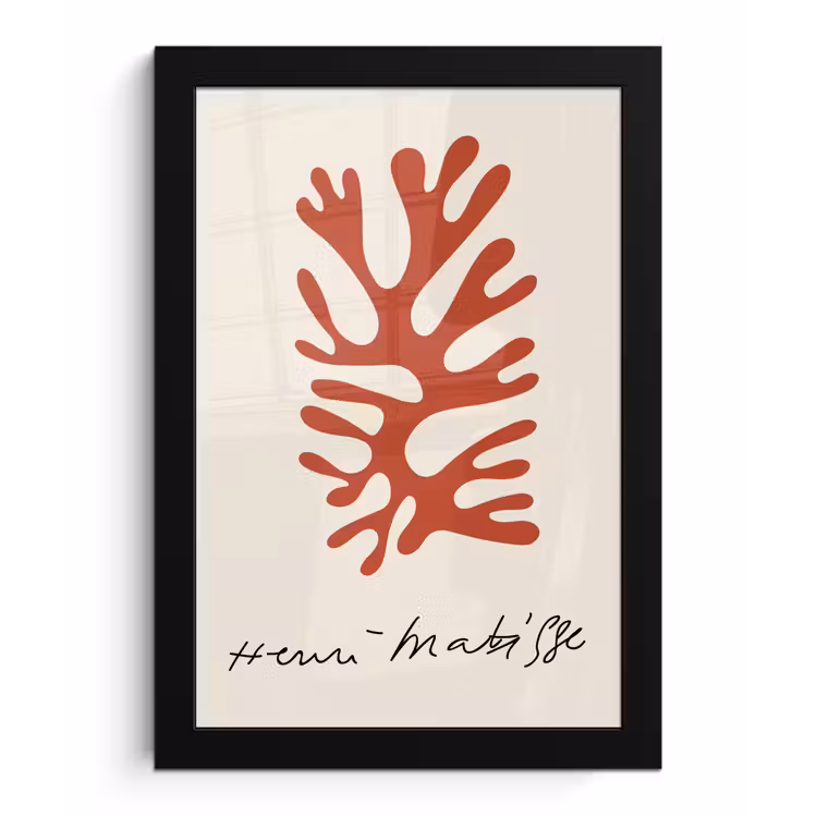 Matisse - Oude meesters - Abstract - Kunstwerk fotolijst zwart zonder passe partout klein -3d