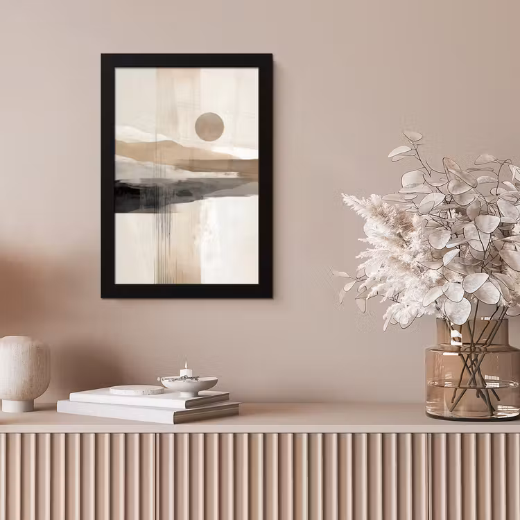 Minimalistisch - Landschap - Dimensie fotolijst zwart zonder passe partout klein -sfeer5