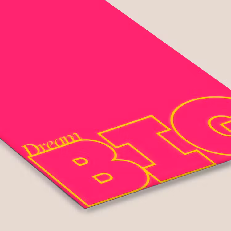 Minimalistisch - Roze - Dream big - Grafisch fotolijst zwart zonder passe partout klein -zsfeer6
