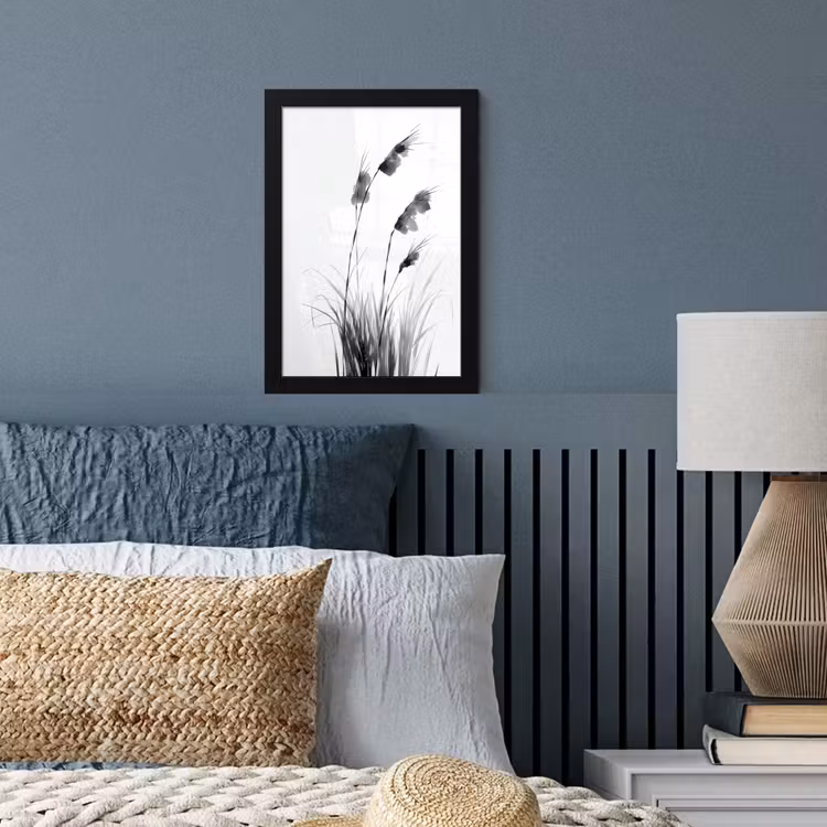 Minimalistisch - Stelen - Wit fotolijst zwart zonder passe partout klein -sfeer3