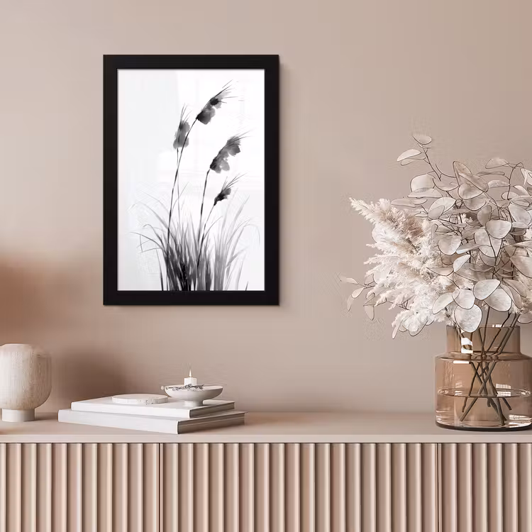 Minimalistisch - Stelen - Wit fotolijst zwart zonder passe partout klein -sfeer5