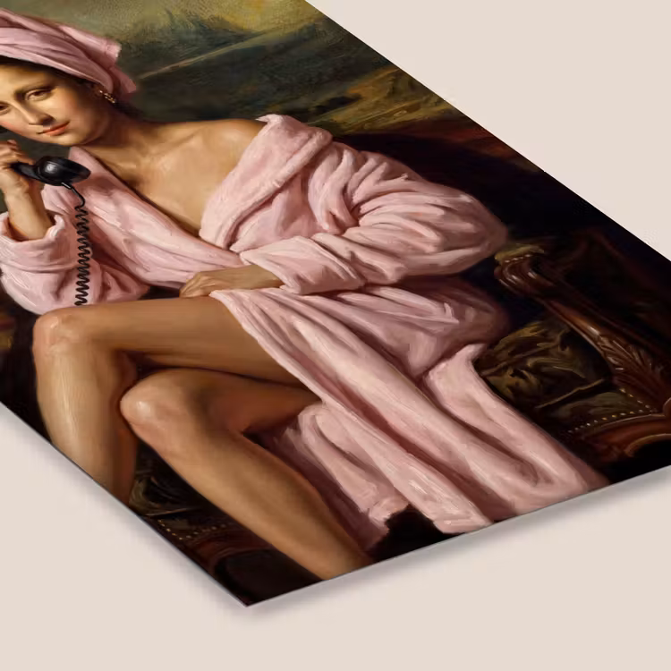 Mona - Klassiek - Roze fotolijst zwart zonder passe partout klein -zsfeer6