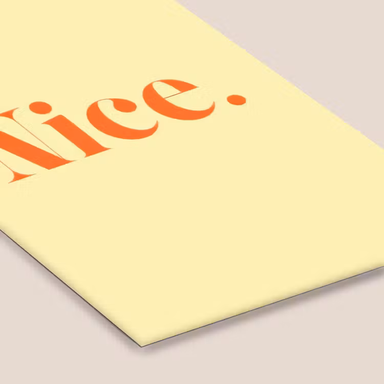 Nice - Oranje - Geel - Minimalistisch fotolijst zwart zonder passe partout klein -zsfeer6