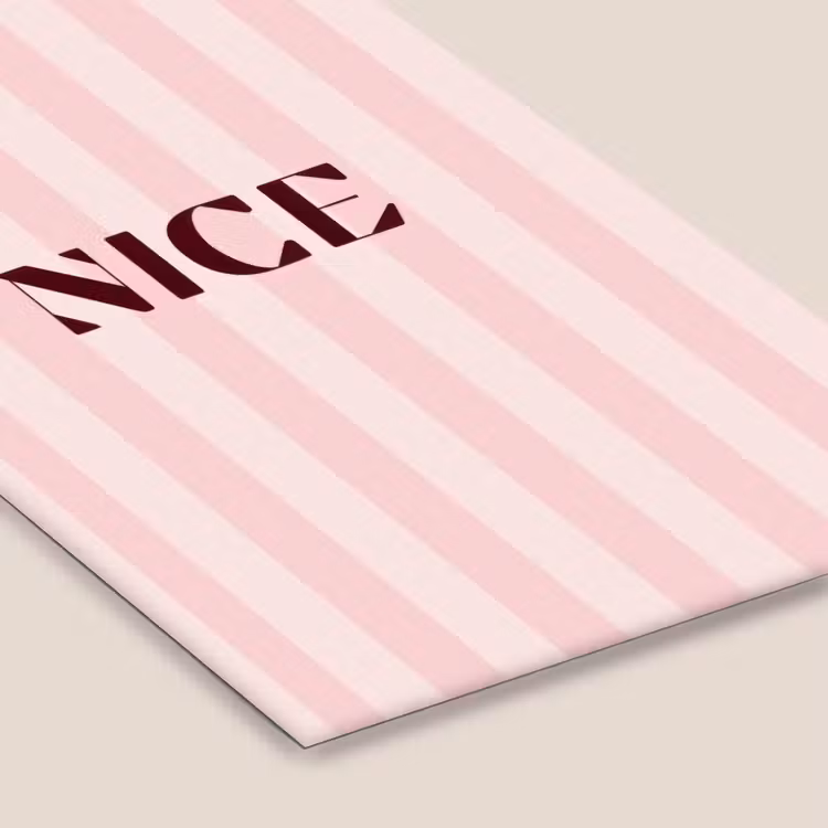 Nice - Strepen - Roze fotolijst zwart zonder passe partout klein -zsfeer6