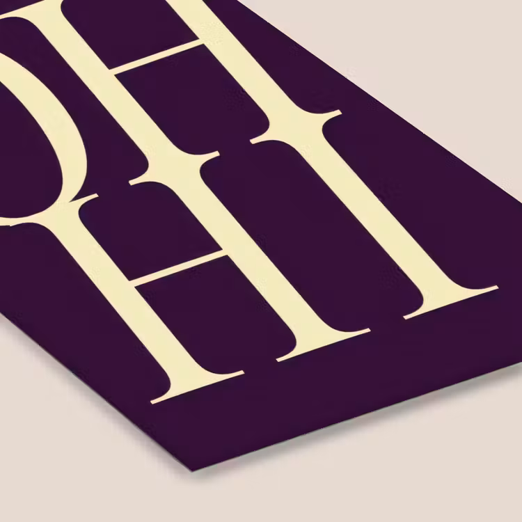 Oh hi - Paars - Minimalistisch fotolijst zwart zonder passe partout klein -zsfeer6