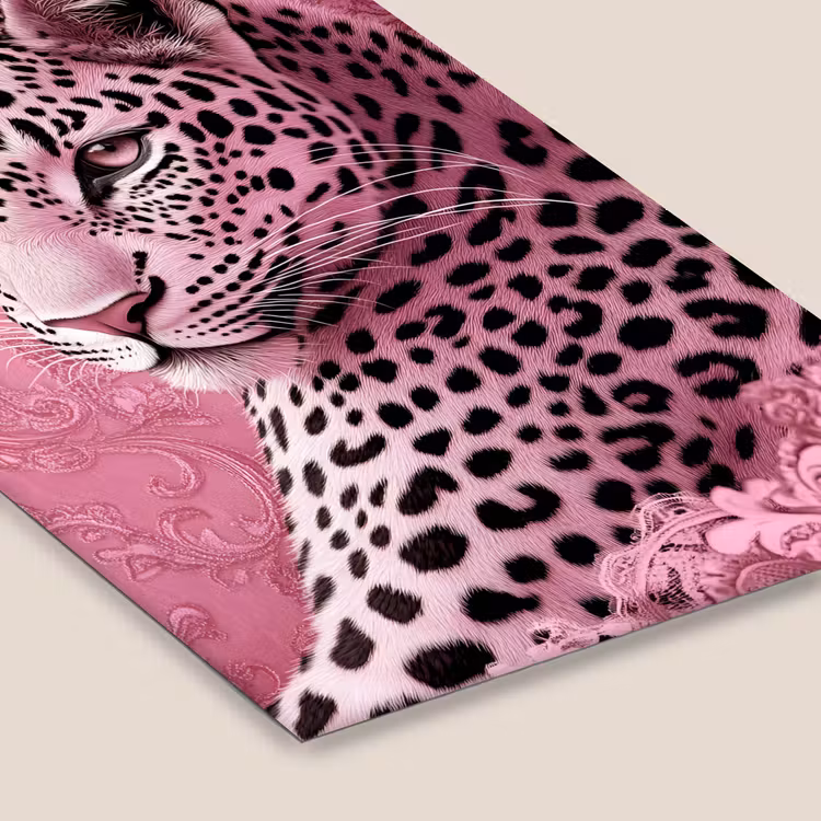Panter - Luxe - Roze fotolijst zwart zonder passe partout klein -zsfeer6