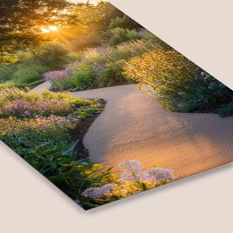 Pad - Bloemen - Park fotolijst zwart zonder passe partout klein -zsfeer6