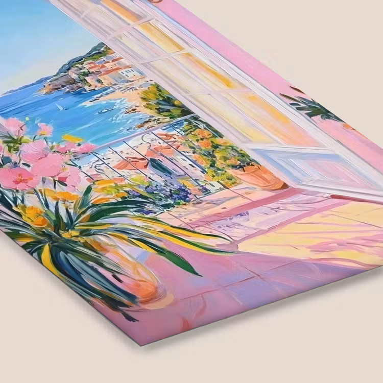 Roze - Buiten - Verf fotolijst zwart zonder passe partout klein -zsfeer6