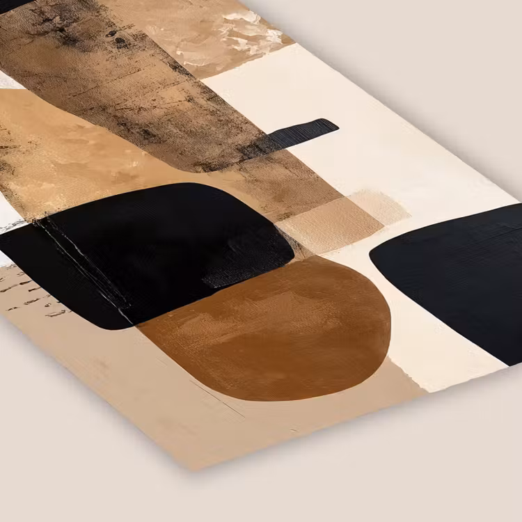 Vlakken - Abstract - Zwart - Strepen fotolijst zwart zonder passe partout klein -zsfeer6