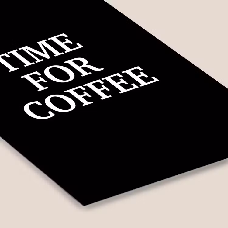 Quotes - Letters - Koffie - Zwart fotolijst zwart zonder passe partout klein -zsfeer6