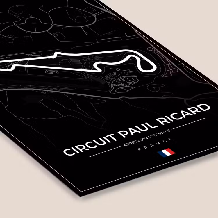 Racebaan - F1 - Circuit - Frankrijk - Circuit Paul Ricard - Zwart fotolijst zwart zonder passe partout klein -zsfeer6