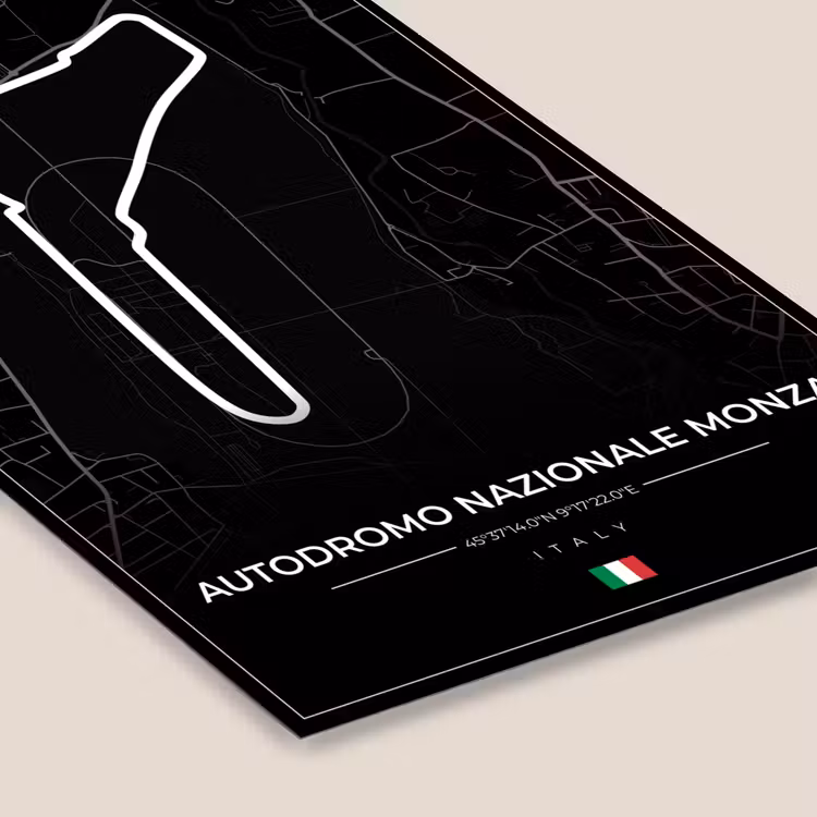 Racing - F1 - Circuit - Italië - Autodromo Nazionale Monza - Zwart fotolijst zwart zonder passe partout klein -zsfeer6