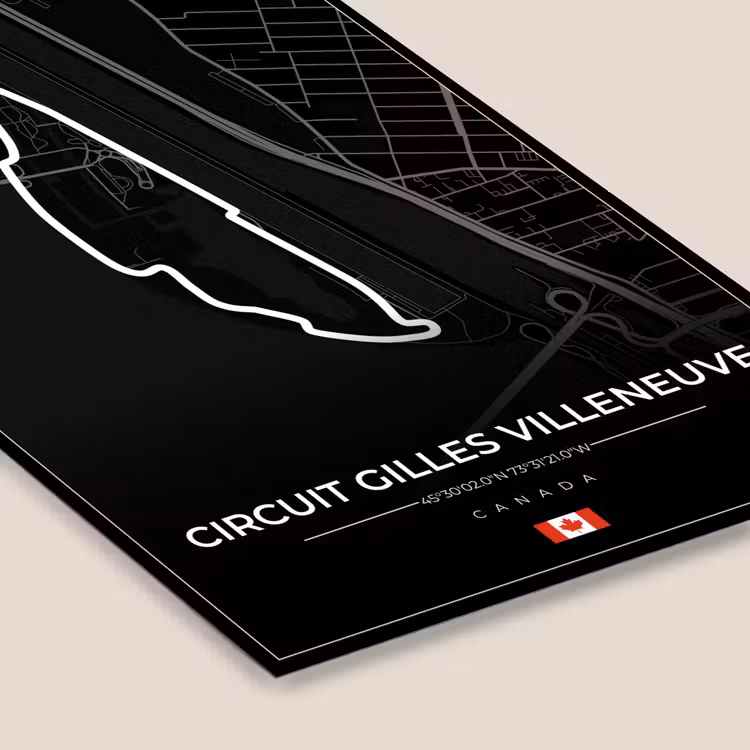 Racing - Racebaan - Circuit Gilles Villeneuve - Canada - F1 - Zwart fotolijst zwart zonder passe partout klein -zsfeer6