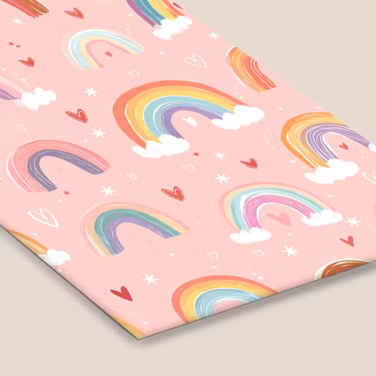 Regenboog - Patroon - Pastel - Handgetekend fotolijst zwart zonder passe partout klein -zsfeer6