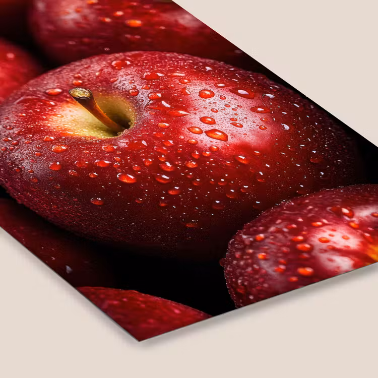 Rood - Appels - Fruit fotolijst zwart zonder passe partout klein -zsfeer6