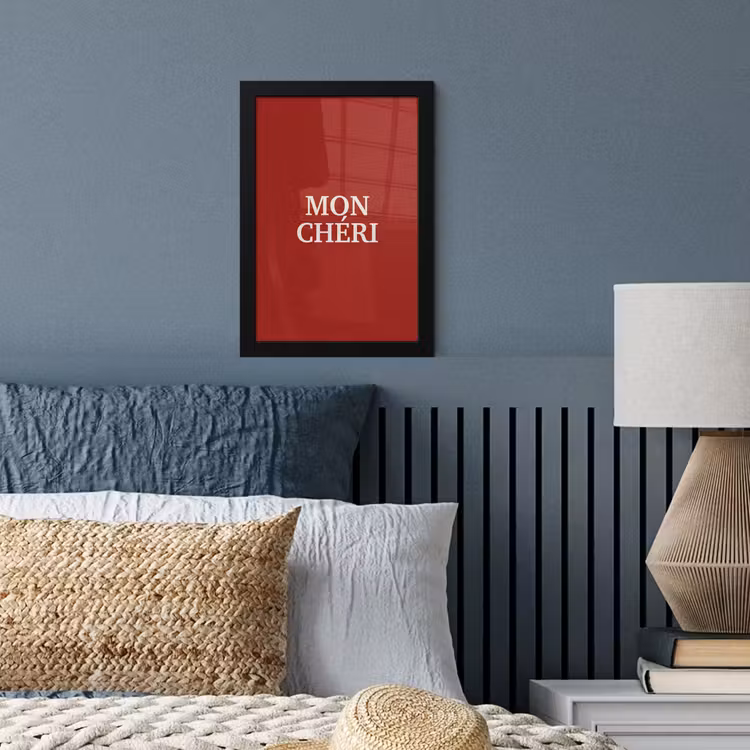 Rood - Frans - Quotes fotolijst zwart zonder passe partout klein -sfeer3