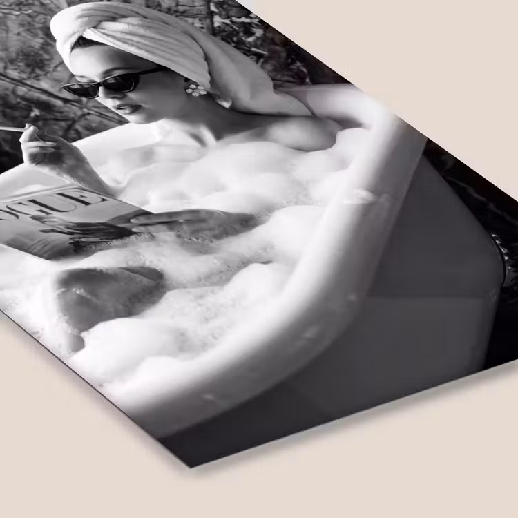 Relaxt - Bad - Zwart - Wit fotolijst zwart zonder passe partout klein -zsfeer6