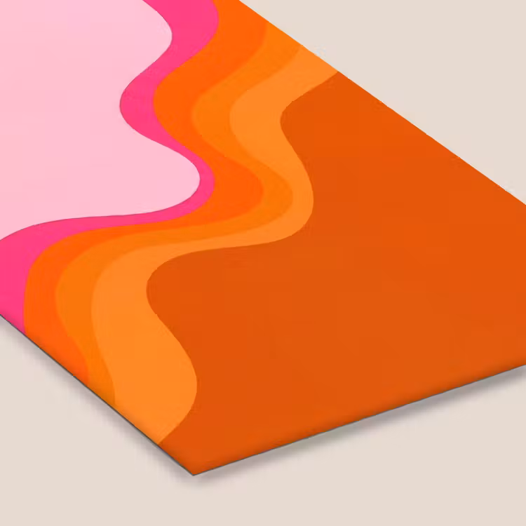 Retro - Waves - Kleurrijk fotolijst zwart zonder passe partout klein -zsfeer6