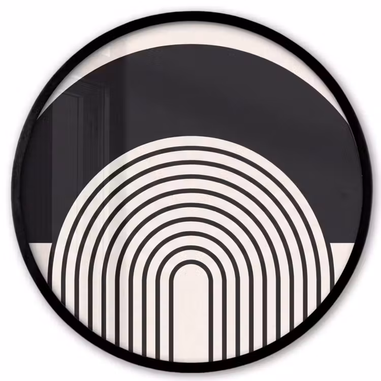 Photo Frame Round - Abstract - Arch - Modern - Abstract - Boog - Modern Fotolijst rond zonder passe partout klein