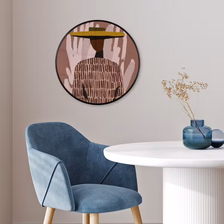 Abstract - Figuur - Illustratie - Hoed Fotolijst rond zonder passe partout klein -sfeer2