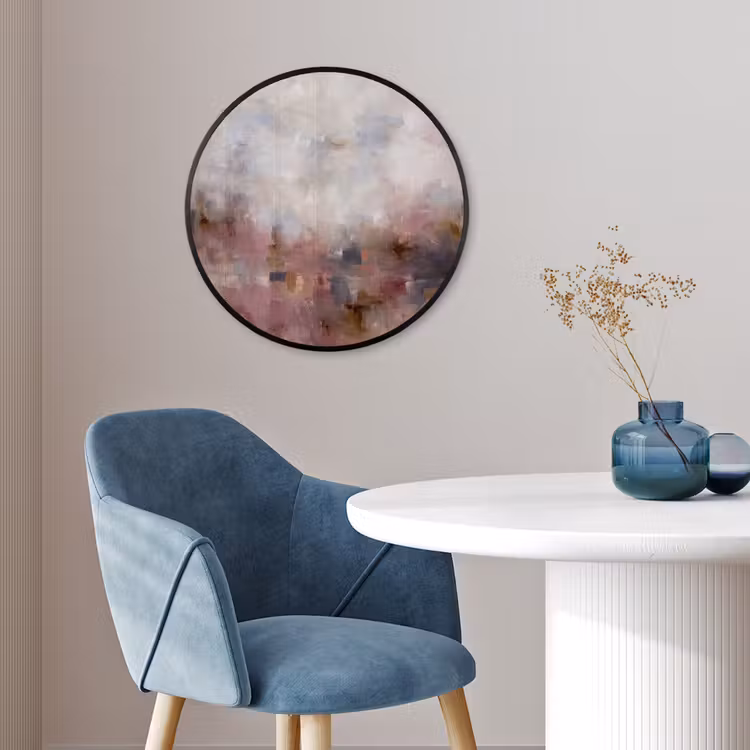 Abstract - Vloeiend - Kunst - Modern - Beige Fotolijst rond zonder passe partout klein -sfeer2
