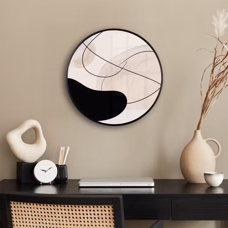 Photo Frame Round - Abstract - Forms - Art - Abstract - Vormen - Kunst Fotolijst rond zonder passe partout klein