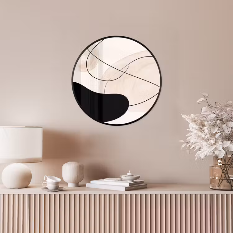 Photo Frame Round - Abstract - Forms - Art - Abstract - Vormen - Kunst Fotolijst rond zonder passe partout klein