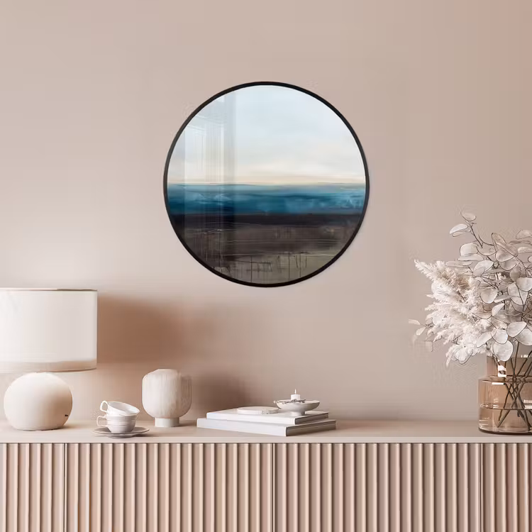 Abstract - Landschap - Horizon - Blauw - Modern Fotolijst rond zonder passe partout klein -sfeer3
