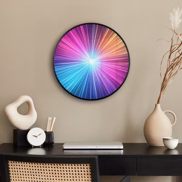 Abstract - Light - Burst - Modern - Colorful Fotolijst rond zonder passe partout klein -sfeer1