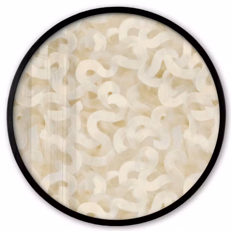 Abstract - Lijnen - Beige Fotolijst rond zonder passe partout klein 856 -3d