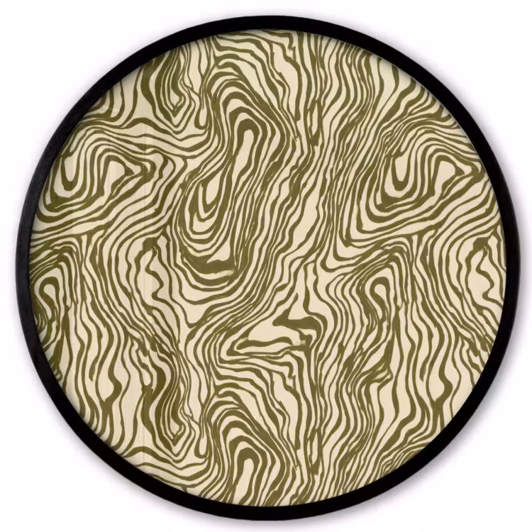 Abstract - Marmer - Groen Fotolijst rond zonder passe partout klein 856 -3d