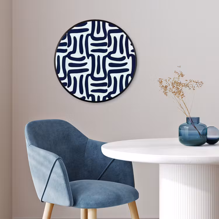 Abstract - Modern - Blauw Fotolijst rond zonder passe partout klein 856 -sfeer2