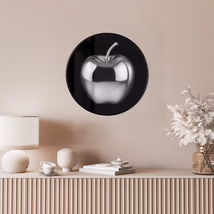 Appel - Metallic - Symmetrisch Fotolijst rond zonder passe partout klein -sfeer3
