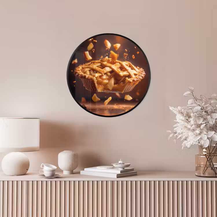 Appel - Taart - Warm - Eten Fotolijst rond zonder passe partout klein -sfeer3