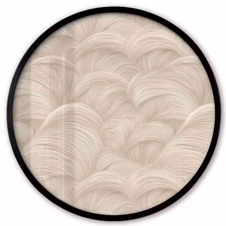 Bogen - Patroon - Beige Fotolijst rond zonder passe partout klein 856 -3d