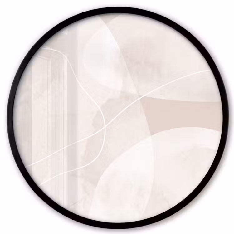 Photo Frame Round - Art - Lines - Modern - Kunst - Lijnen - Modern Fotolijst rond zonder passe partout klein