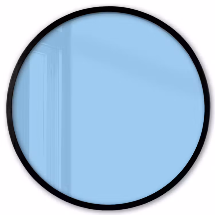 Baby - Blue - Blauw Fotolijst rond zonder passe partout klein 856 -3d