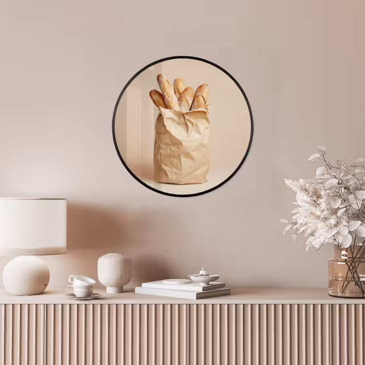 Baguette - Brood - Stokbrood - Beige Fotolijst rond zonder passe partout klein -sfeer3