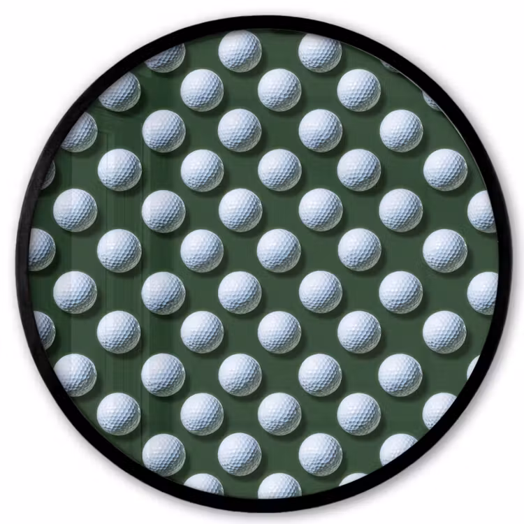 Ballen - Golf - Groen Fotolijst rond zonder passe partout klein 856 -3d
