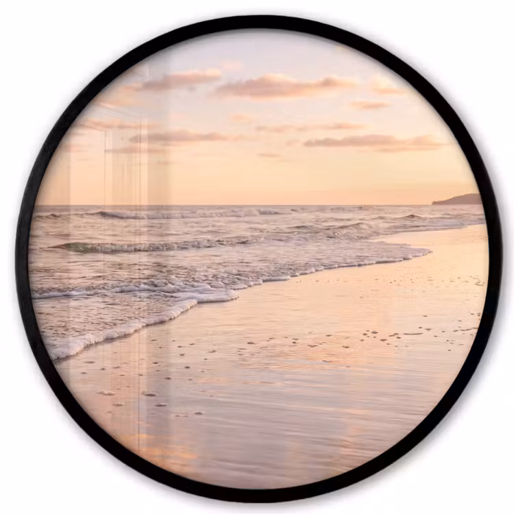 Strand - Branding - Wolken Fotolijst rond zonder passe partout klein -3d