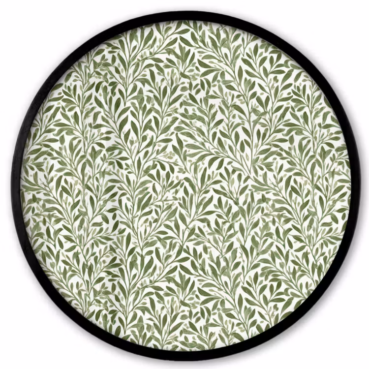 Botanisch - Takken - Groen Fotolijst rond zonder passe partout klein 856 -3d