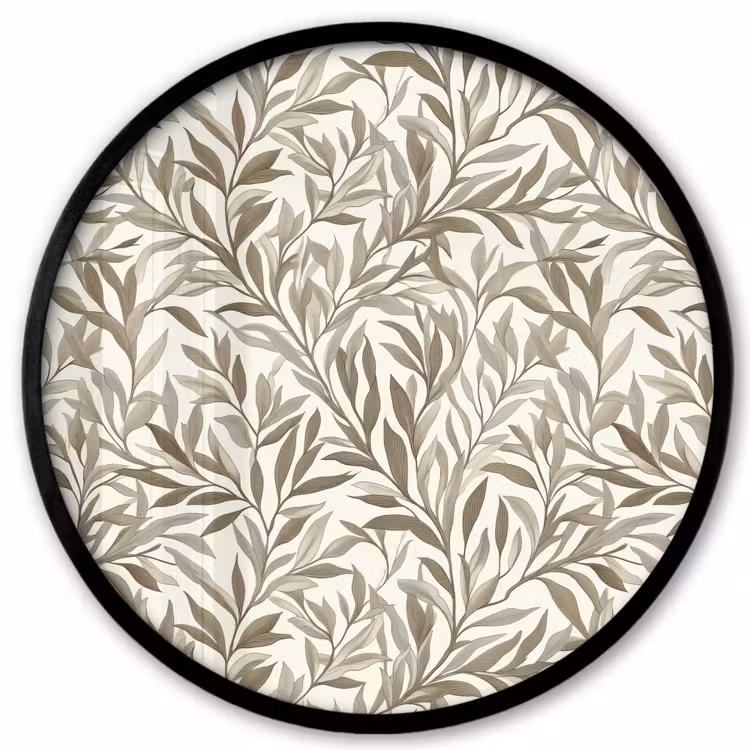 Takken - Botanisch - Taupe Fotolijst rond zonder passe partout klein 856 -3d