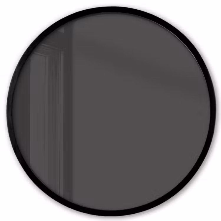 Charcoal - Grijs- Grey Fotolijst rond zonder passe partout klein 856 -3d
