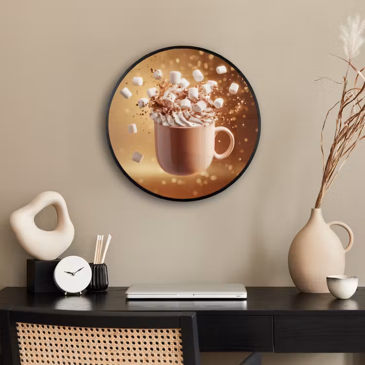 Chocomelk - Drinken - Warm - Bruin Fotolijst rond zonder passe partout klein -sfeer1