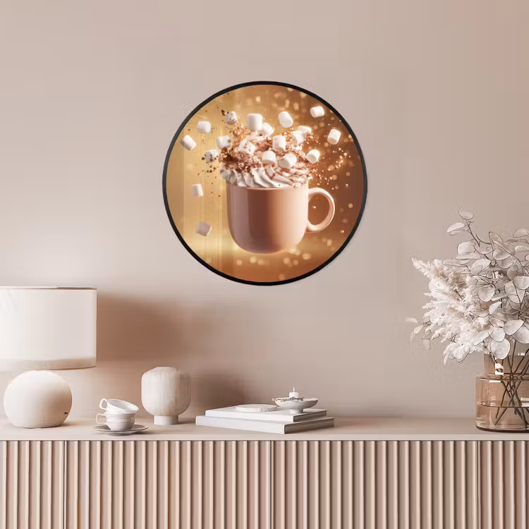 Chocomelk - Drinken - Warm - Bruin Fotolijst rond zonder passe partout klein -sfeer3