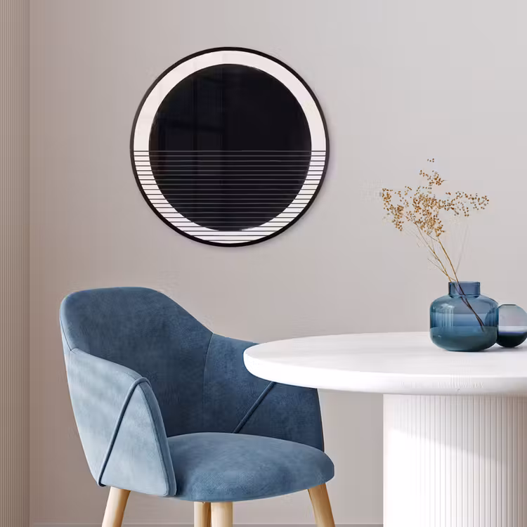 Photo Frame Round - Circle - Lines - Abstract - Cirkel - Lijnen - Abstract Fotolijst rond zonder passe partout klein