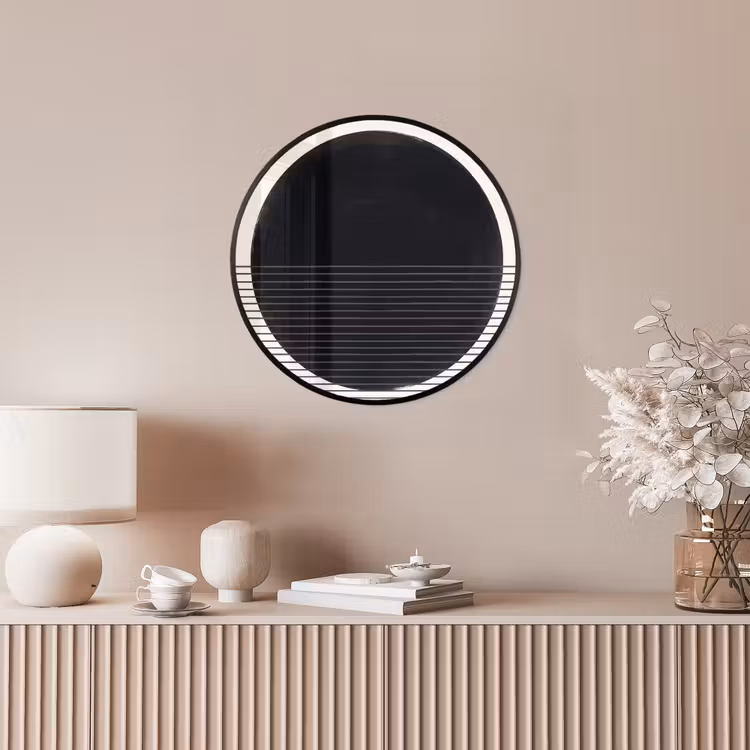 Photo Frame Round - Circle - Lines - Abstract - Cirkel - Lijnen - Abstract Fotolijst rond zonder passe partout klein