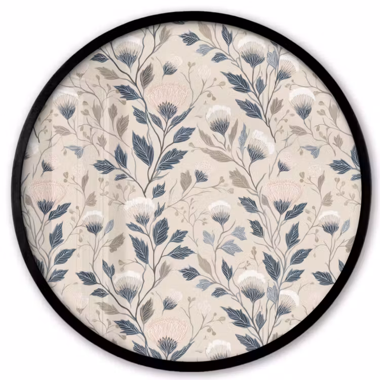 Klassiek - Botanisch - Kleurrijk Fotolijst rond zonder passe partout klein 856 -3d
