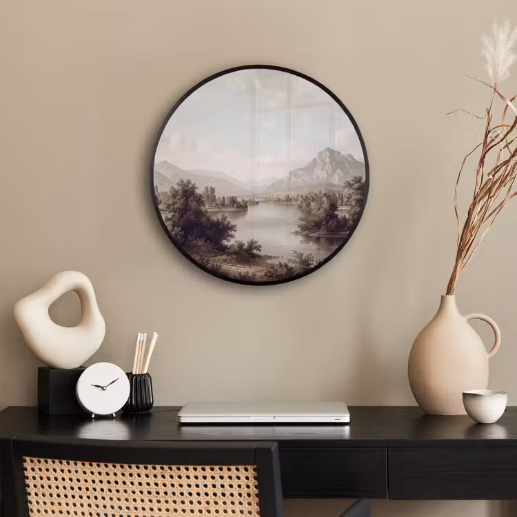 Klassiek - Landschap - Sereen Fotolijst rond zonder passe partout klein -sfeer1