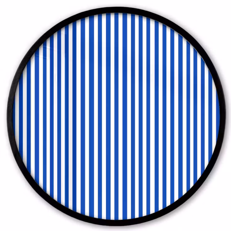 Klassiek - Strepen - Blauw Fotolijst rond zonder passe partout klein 856 -3d